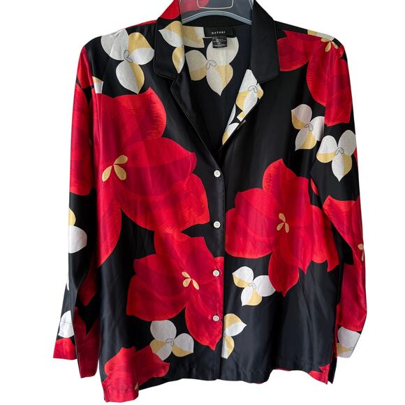 Natori PJ Top size M Satin soft - Picture 1 of 7